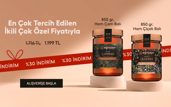 Ham Çiçek Balı + Ham Çam Balı TA 10+ 