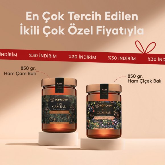 Ham Çiçek Balı + Ham Çam Balı TA 10+