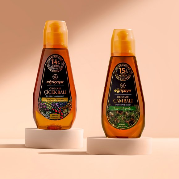 Organik Çiçek Balı + Organik Çam Balı Sıkma Ambalaj